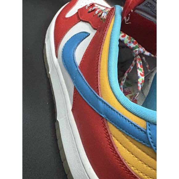NIKE MEN DUNK LOW FRUITY PEBBLE RED/LASER BLUE/WHITE sz 10 DH8009-600 main image 6